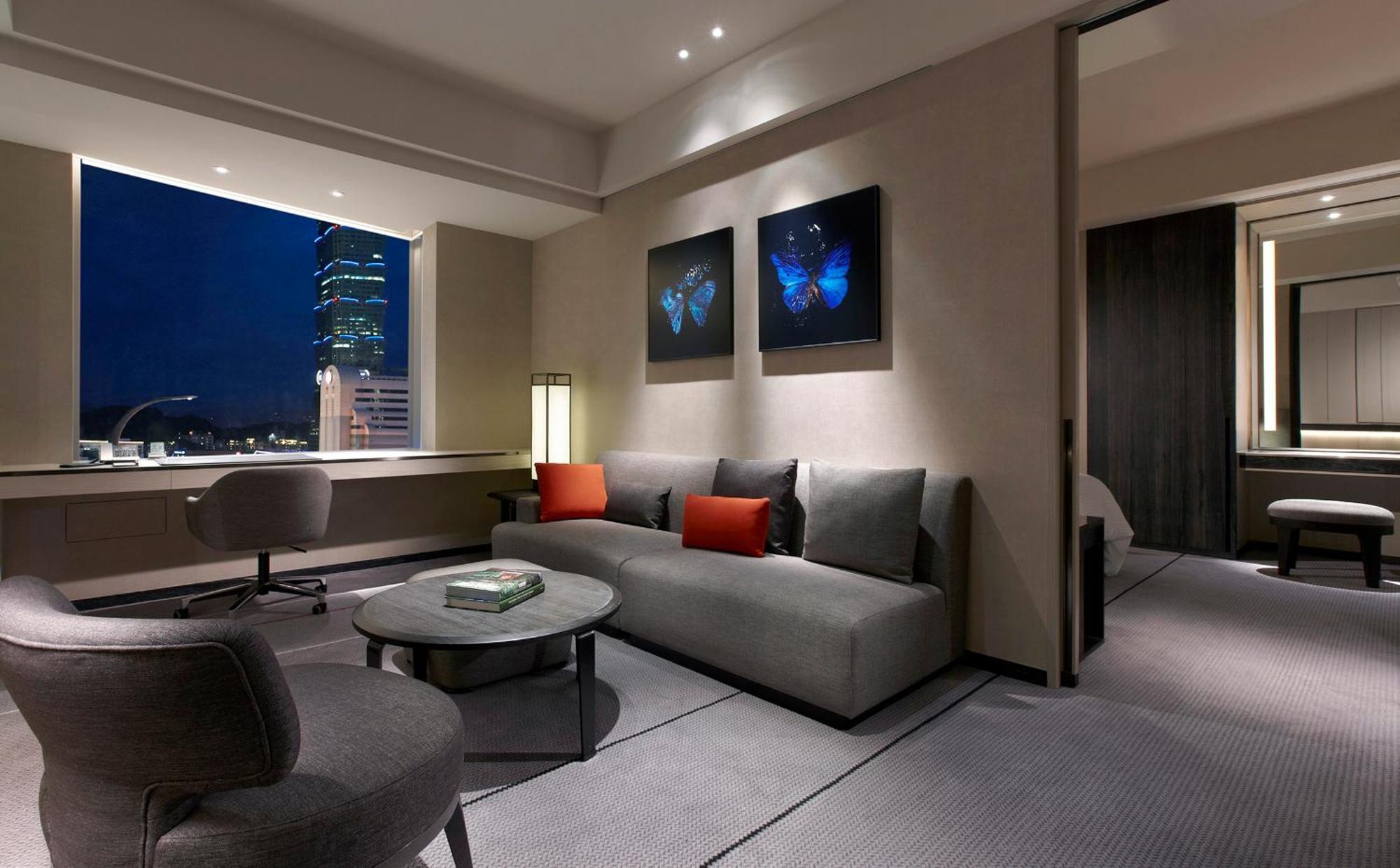 Hotel Humble House Taipei, Curio Collection By Hilton Exterior foto A suite at the hotel
